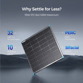 Renogy 115 Watt 12 Volt Bifacial Monocrystalline Solar Panel